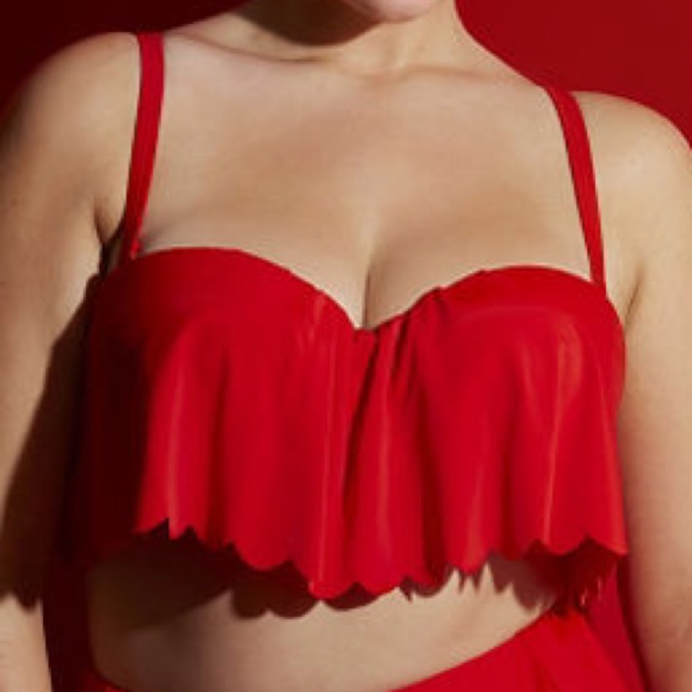 Strapless Swim Top Lane Bryant Lela Rose